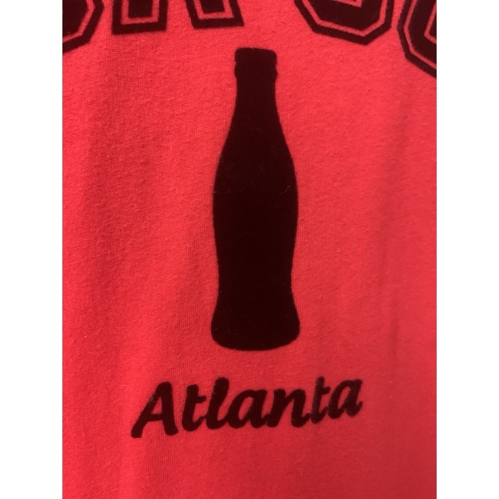 Coca Cola … Atlanta - Red Shirt With Velvety Letters & Image - XL - Picture 2 of 4